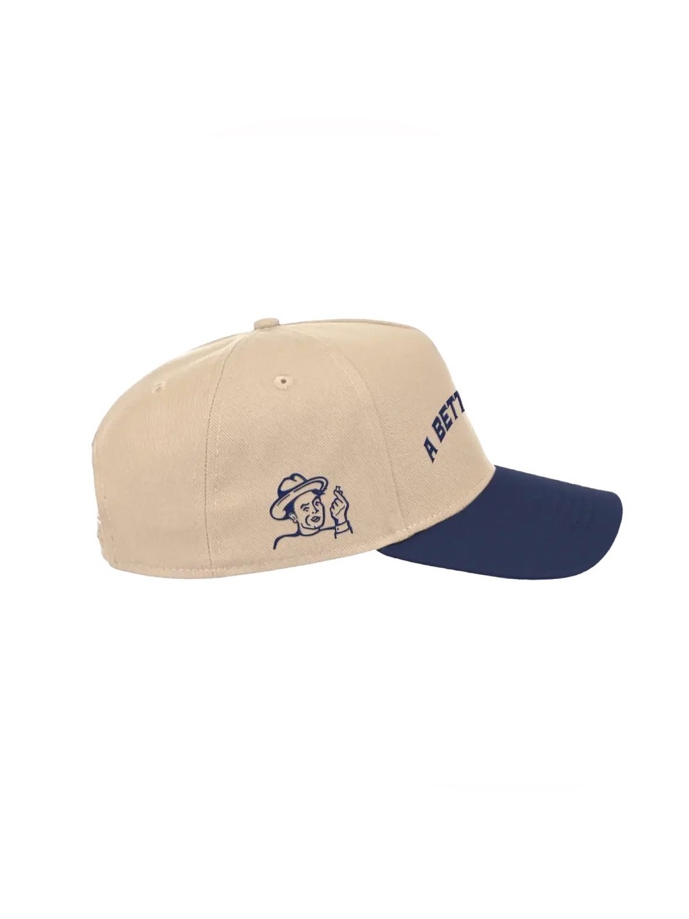 “a better time” ALP hat. New Era Cream and Navy Two-Tone Baseball Cap - Picture 3 of 6